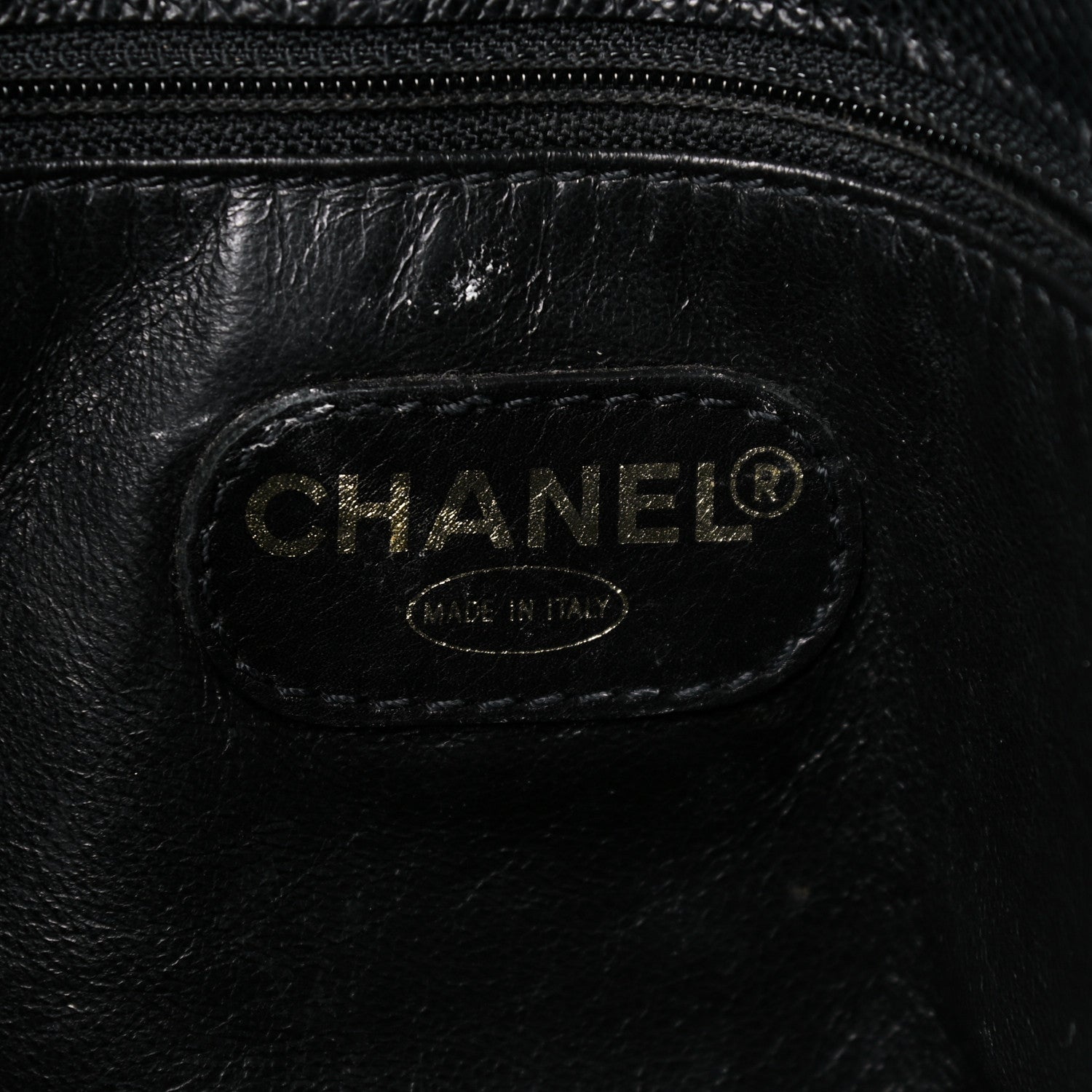 Chanel Grained Calfskin Shopping Tote Black 5 of 26