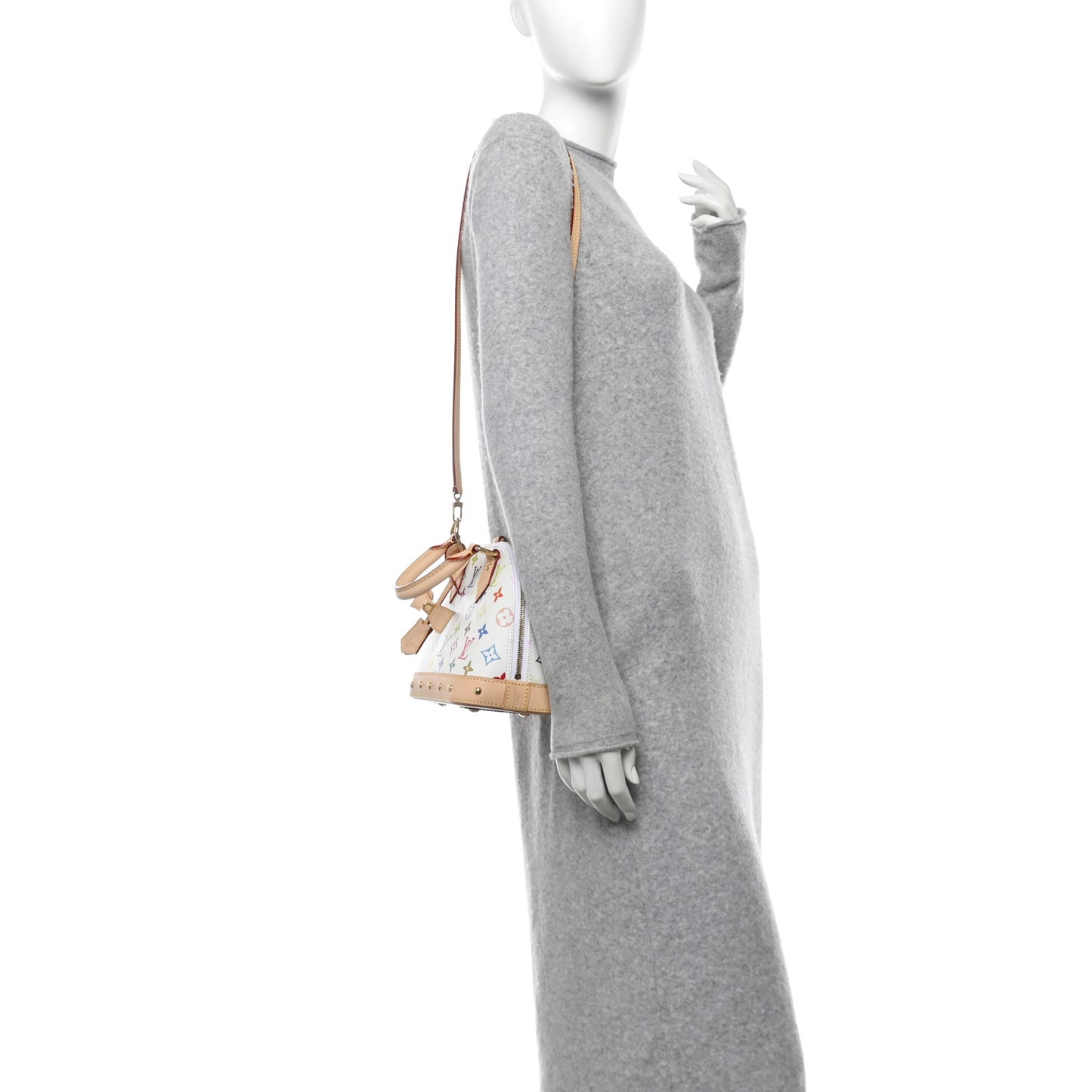 LV x TM Monogram Multicolor Alma BB White