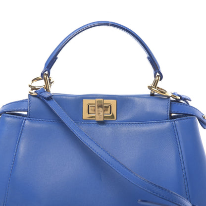 Fendi Nappa Mini Peekaboo Iconic Satchel Bleuette 9 of 11