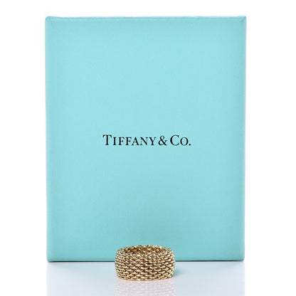 Tiffany 18K Yellow Gold Wide Somerset Ring 6 4 of 4