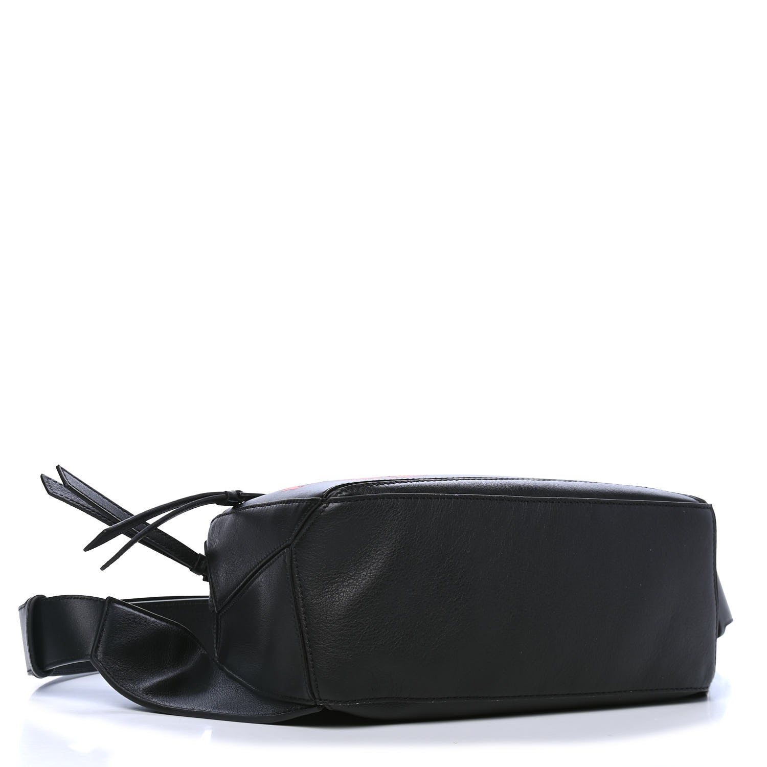 Loewe Calfskin Pansies Small Puzzle Bumbag Black 3 of 4