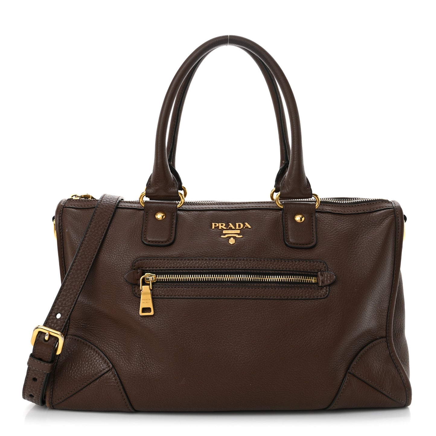 Vitello Daino Shopping Satchel Bruciato