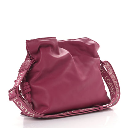 Loewe Satin Calfskin Monochrome Flamenco Knot Clutch Ruby Red Glaze 3 of 8