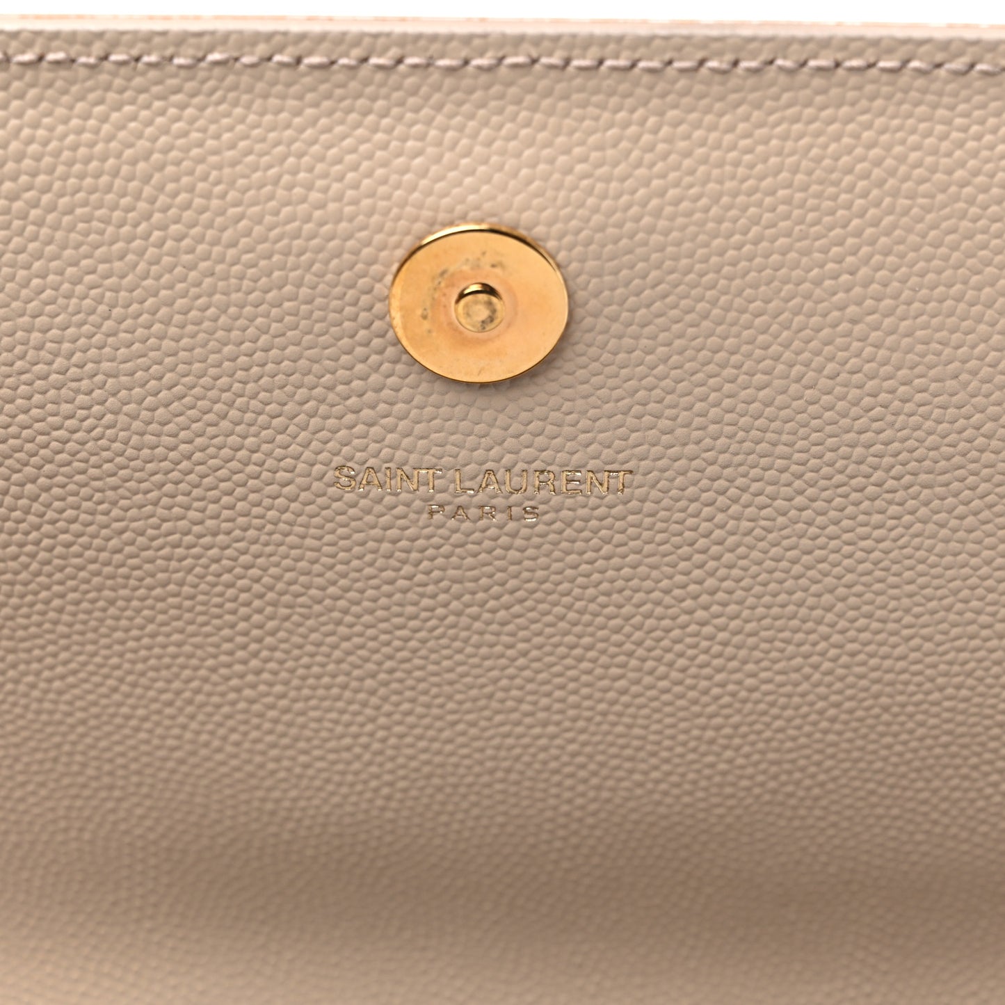 Grain De Poudre Classic Monogram Cassandre Clutch Nude Powder