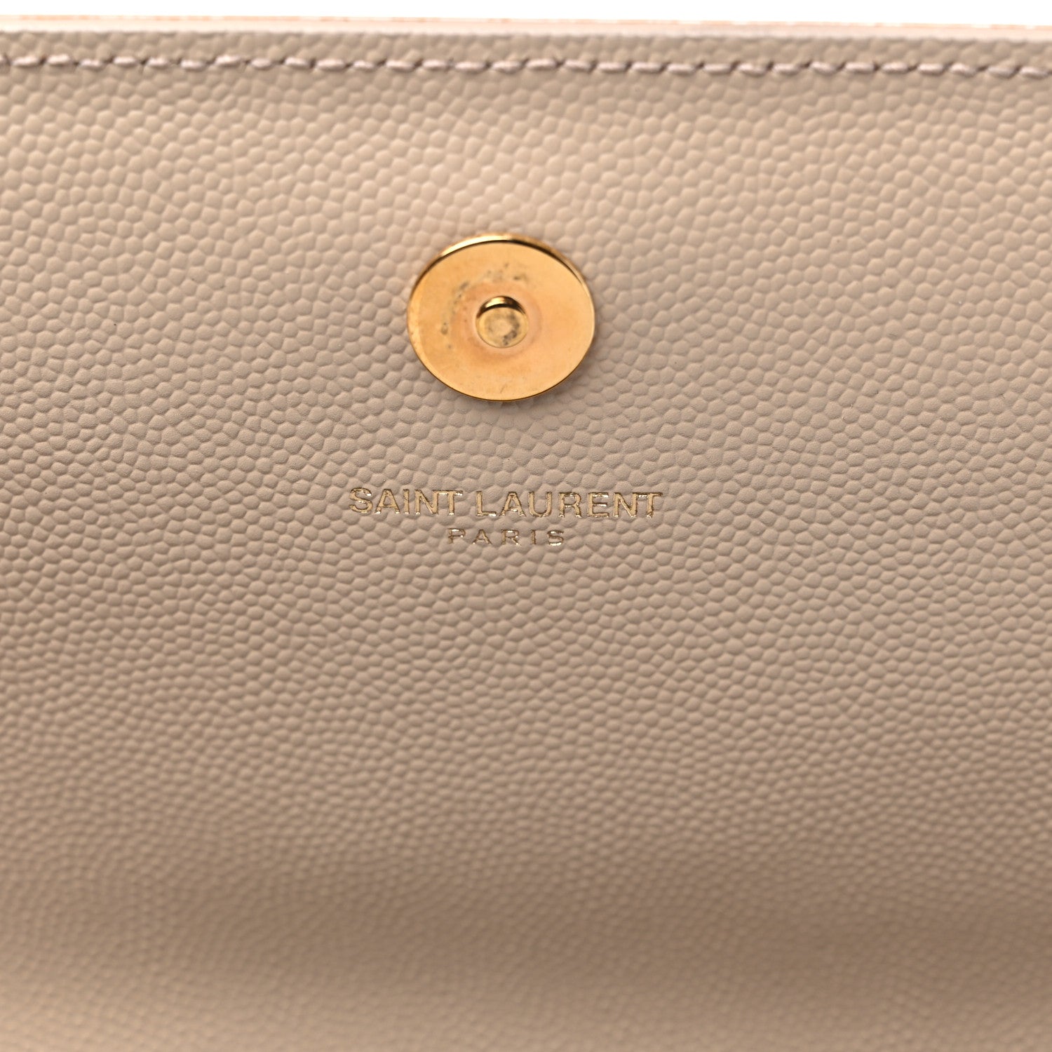 Saint Laurent Grain De Poudre Classic Monogram Cassandre Clutch Nude Powder 6 of 13