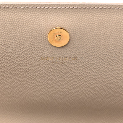 Saint Laurent Grain De Poudre Classic Monogram Cassandre Clutch Nude Powder 6 of 13