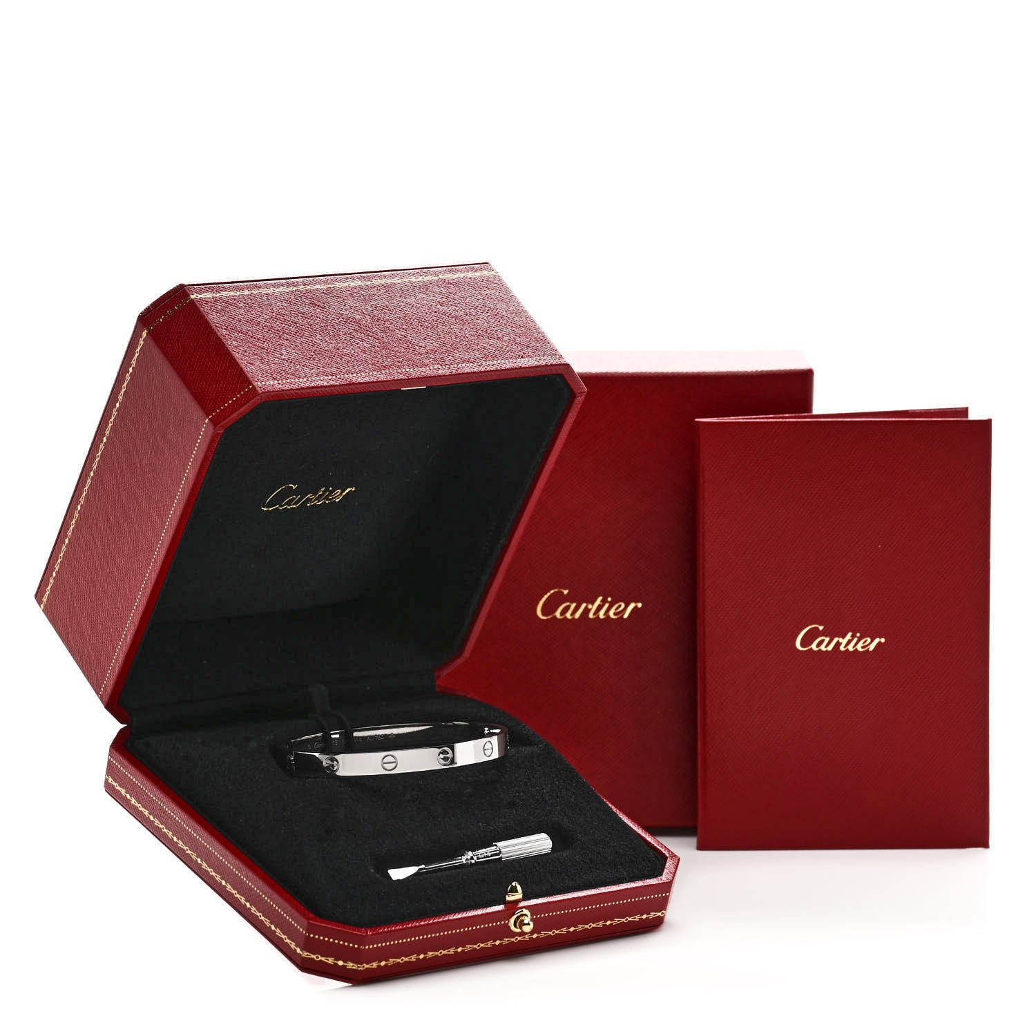 Cartier 18K White Gold LOVE Bracelet 17 9 of 9