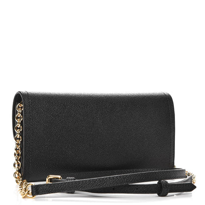 Burberry Grainy Calfskin Henley Wallet On Chain Black 3 of 7