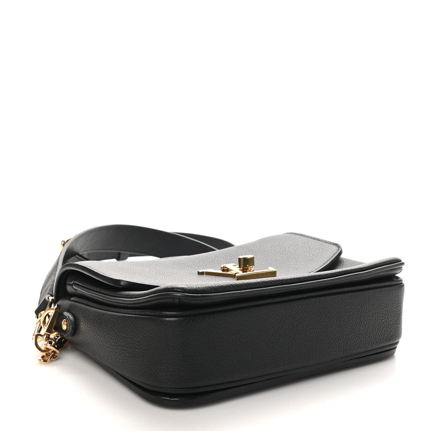Louis Vuitton Grained Calfskin Lockme Oxford Black 4 of 10