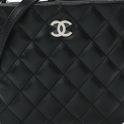 Chanel Lambskin Quilted Crossbody Bag Black 8 of 10
