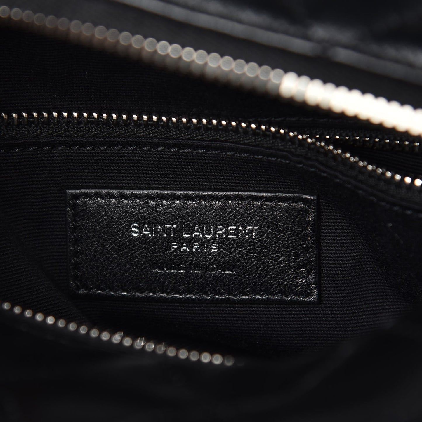 Calfskin Y Quilted Monogram Small Loulou Bowling Bag Black
