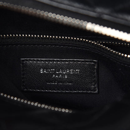 Saint Laurent Calfskin Y Quilted Monogram Small Loulou Bowling Bag Black 6 of 7