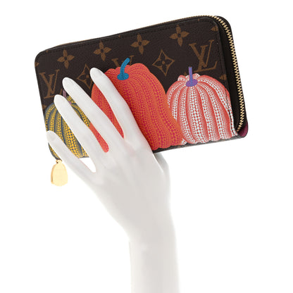 Louis Vuitton LV X YK Monogram Kusama Pumpkin Zippy Wallet 2 of 7
