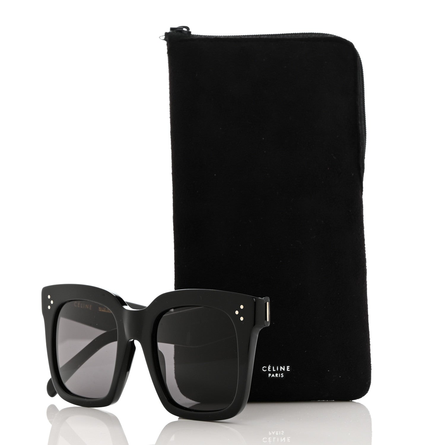 Celine Acetate Tilda Sunglasses CL 41076/S Black 8 of 8