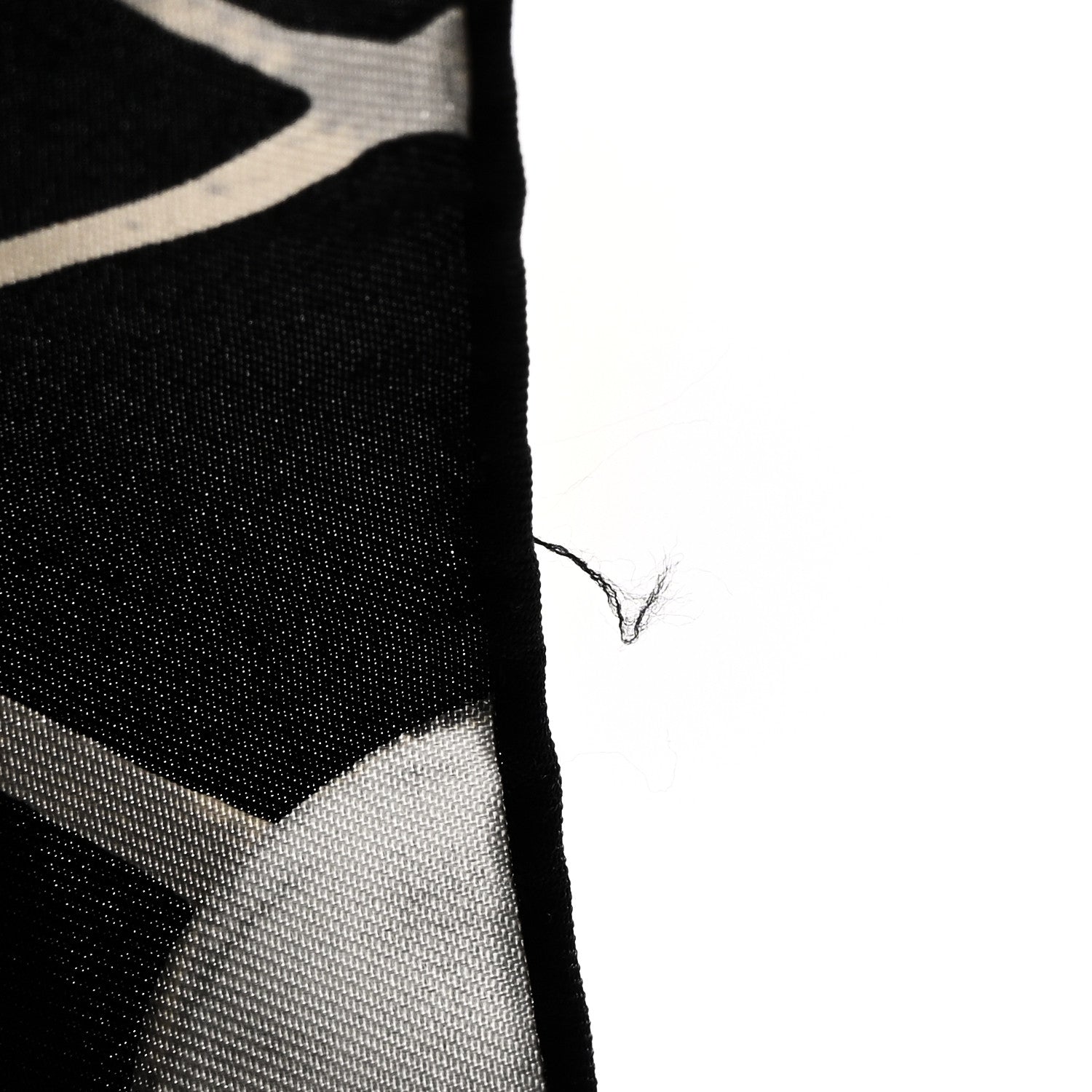 Chanel Silk Camellia CC Square Scarf Black 4 of 5