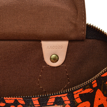 Louis Vuitton Monogram Graffiti Speedy 30 Orange 7 of 7