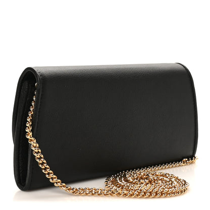 Gucci Roxy Calfskin Blondie Continental Chain Wallet Black 2 of 11