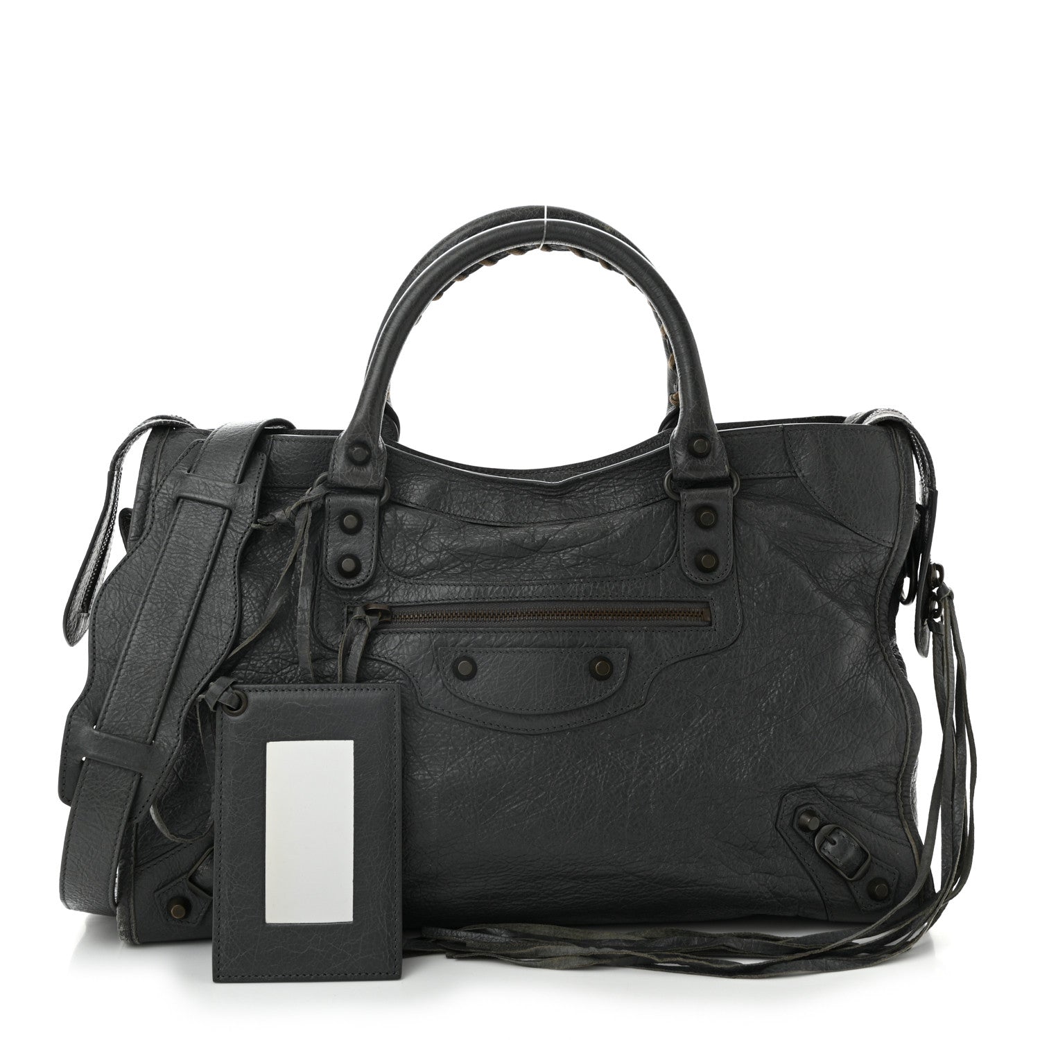 Balenciaga Agneau Classic Hardware City Gris Tarmac 2 of 11