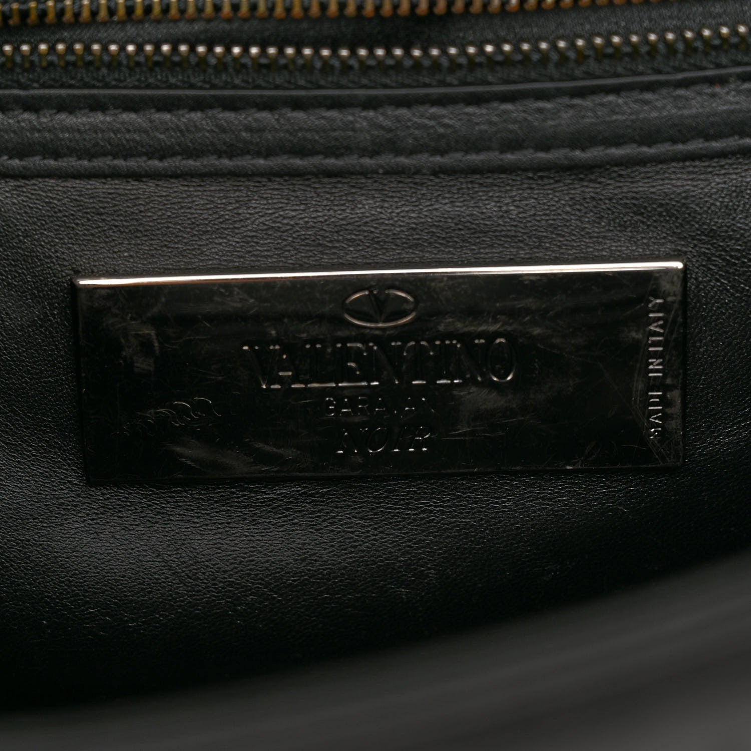 Valentino Garavani Vitello Medium Glam Lock Rockstud Flap Black 6 of 12