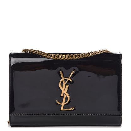 Saint Laurent Patent Small Monogram Kate Satchel Black 1 of 7