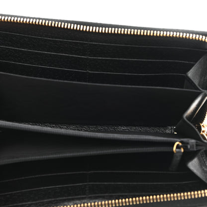 Gucci Calfskin Web Ophidia Zip Around Wallet Black 5 of 7