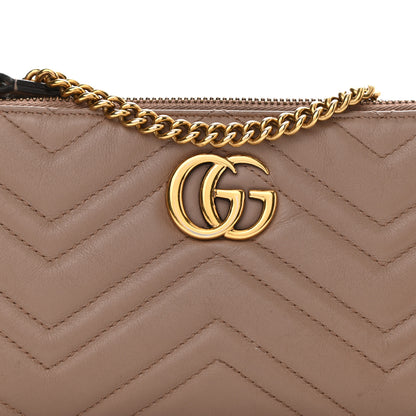 Gucci Calfskin Matelasse Mini GG Marmont Chain Bag Porcelain Rose 8 of 15