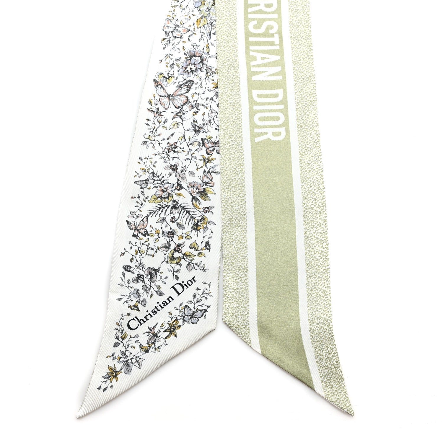 Christian Dior Silk Butterflies Around the World Mitzah Scarf
