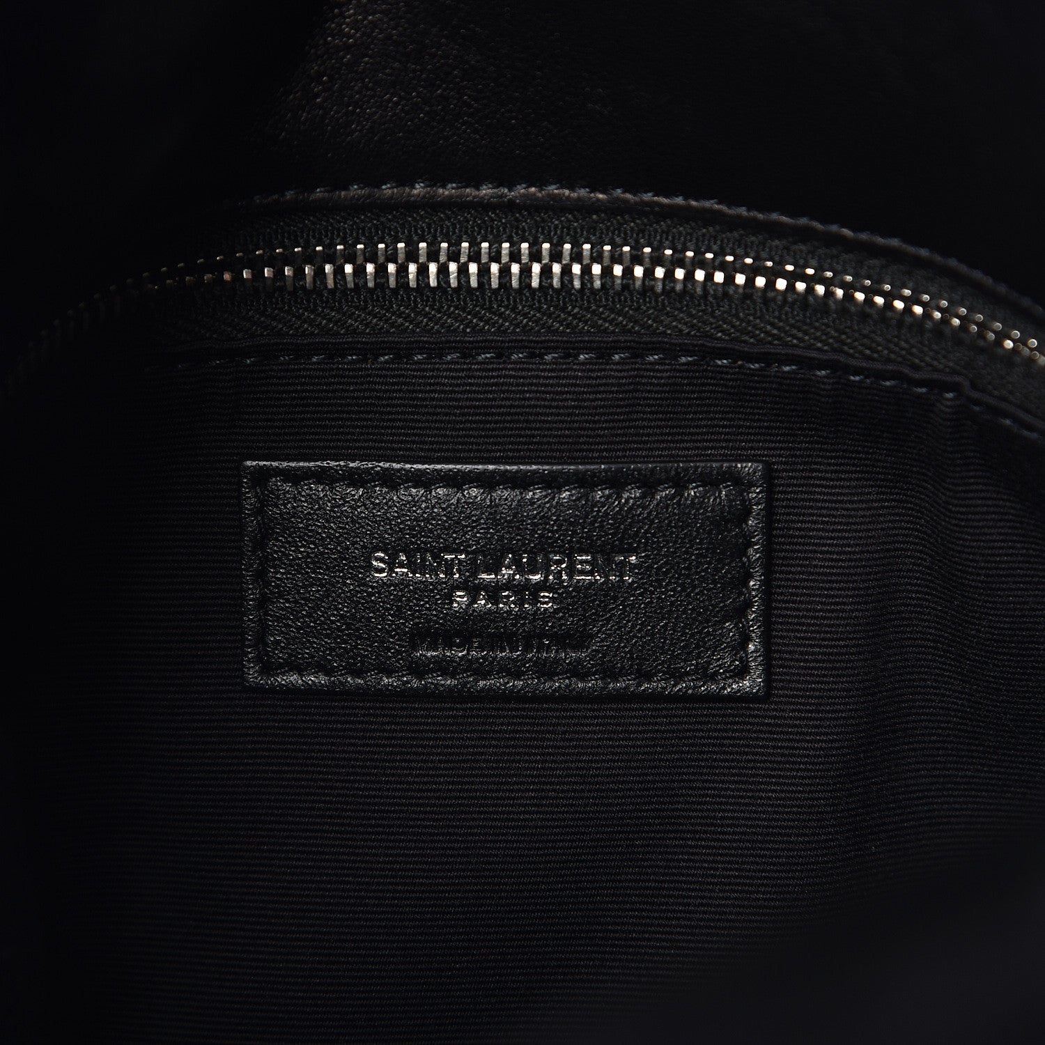 Saint Laurent Lambskin Quilted Small Loulou Puffer Monogram Chain Satchel Black 6 of 10