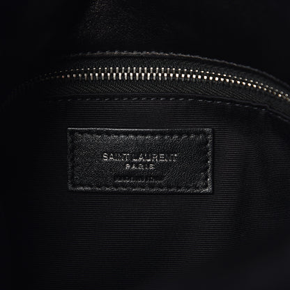 Saint Laurent Lambskin Quilted Small Loulou Puffer Monogram Chain Satchel Black 6 of 10