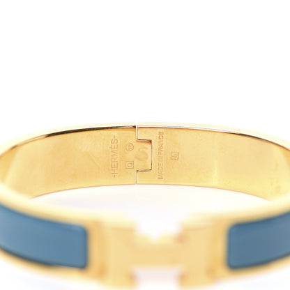 Hermes Enamel Narrow Clic Clac H Bracelet PM Bleu Indien 3 of 3