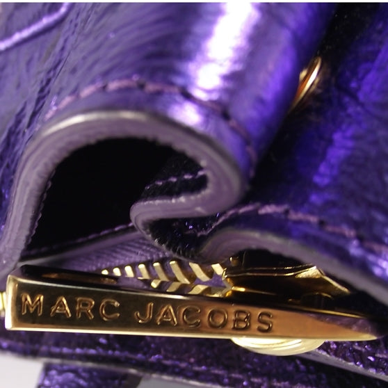 Marc Jacobs Leather Eve Shopper Tote Metallic Violet 7 of 12