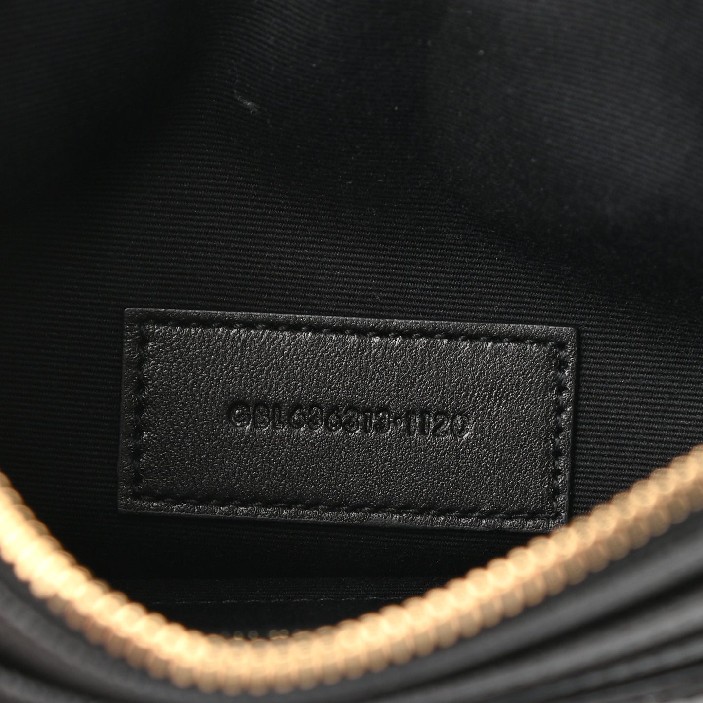 Grain De Poudre Chevron Monogram Large Bill Pouch Black