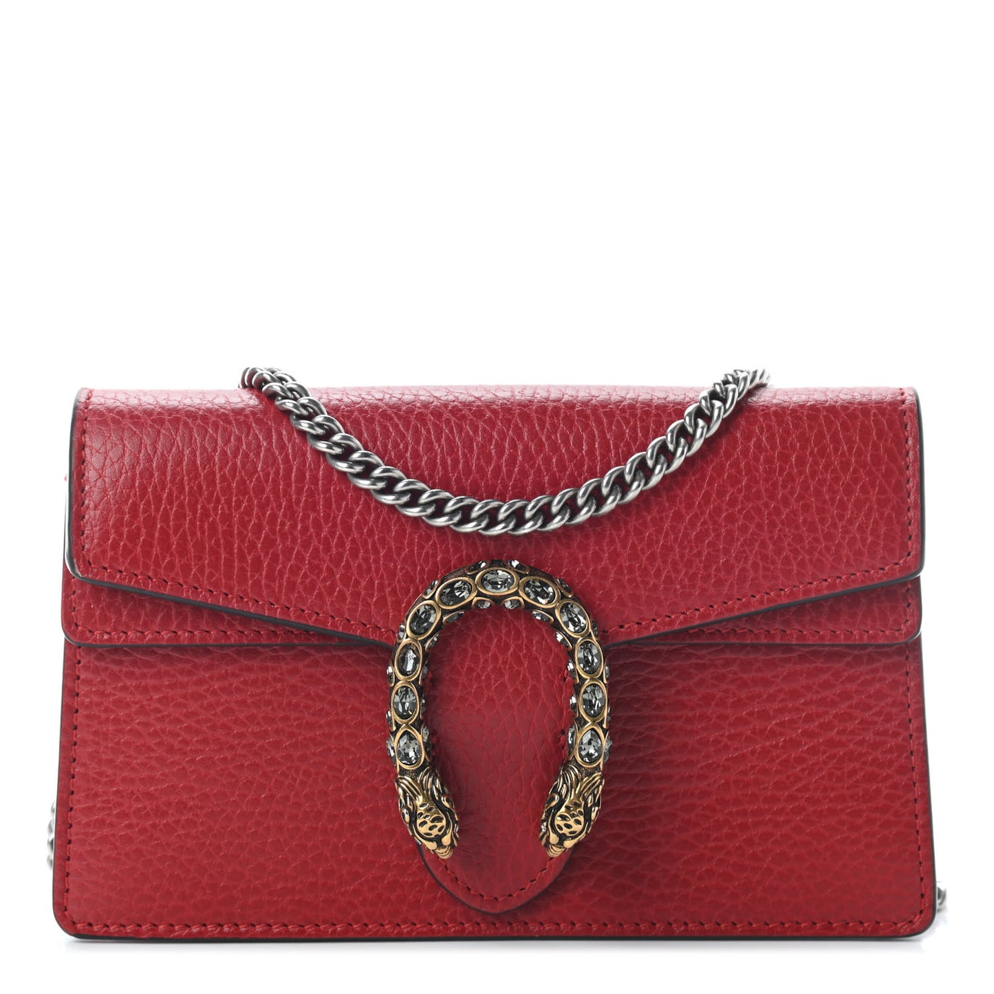 Calfskin Super Mini Dionysus Shoulder Bag Hibiscus Red