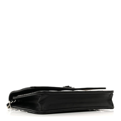 Chanel Patent Calfskin Quilted Reissue Wallet On Chain WOC So Black 4 of 12