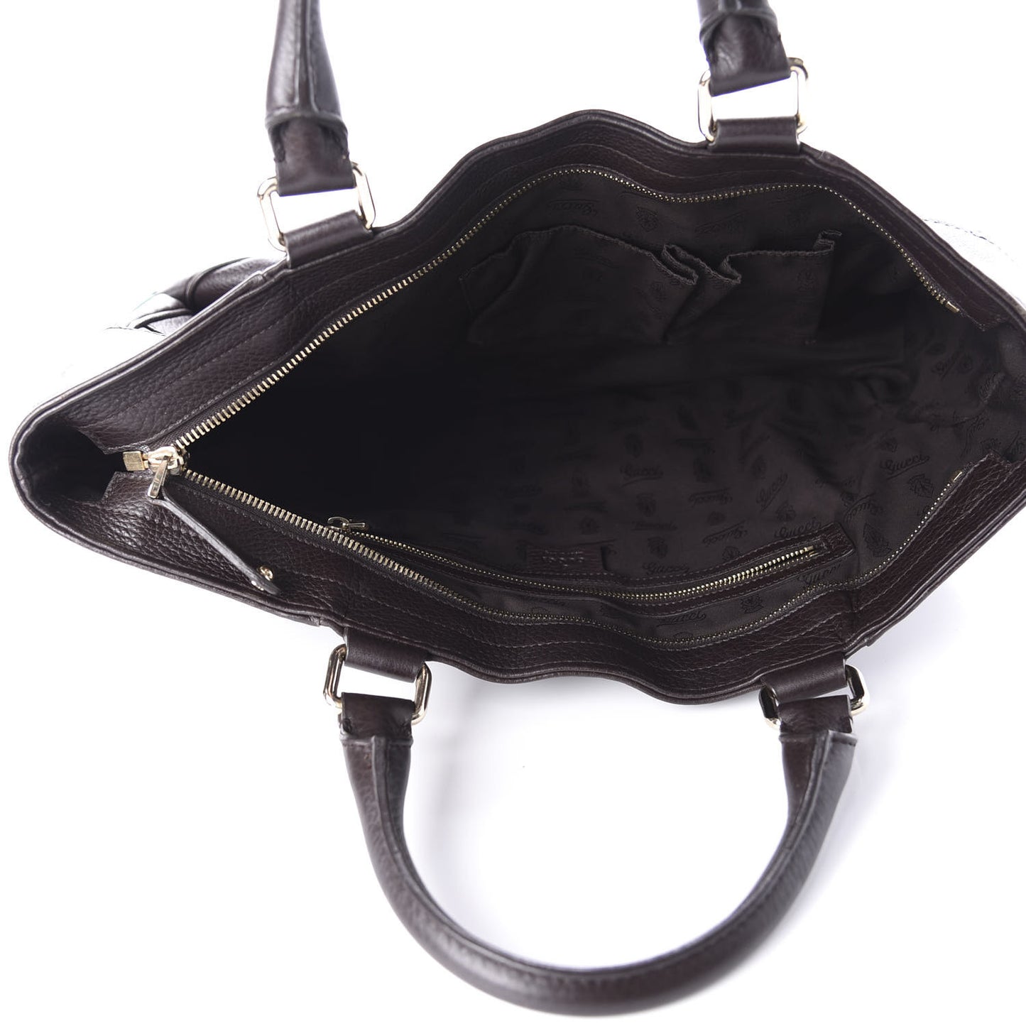 Calfskin Horsebit Web Dark Brown