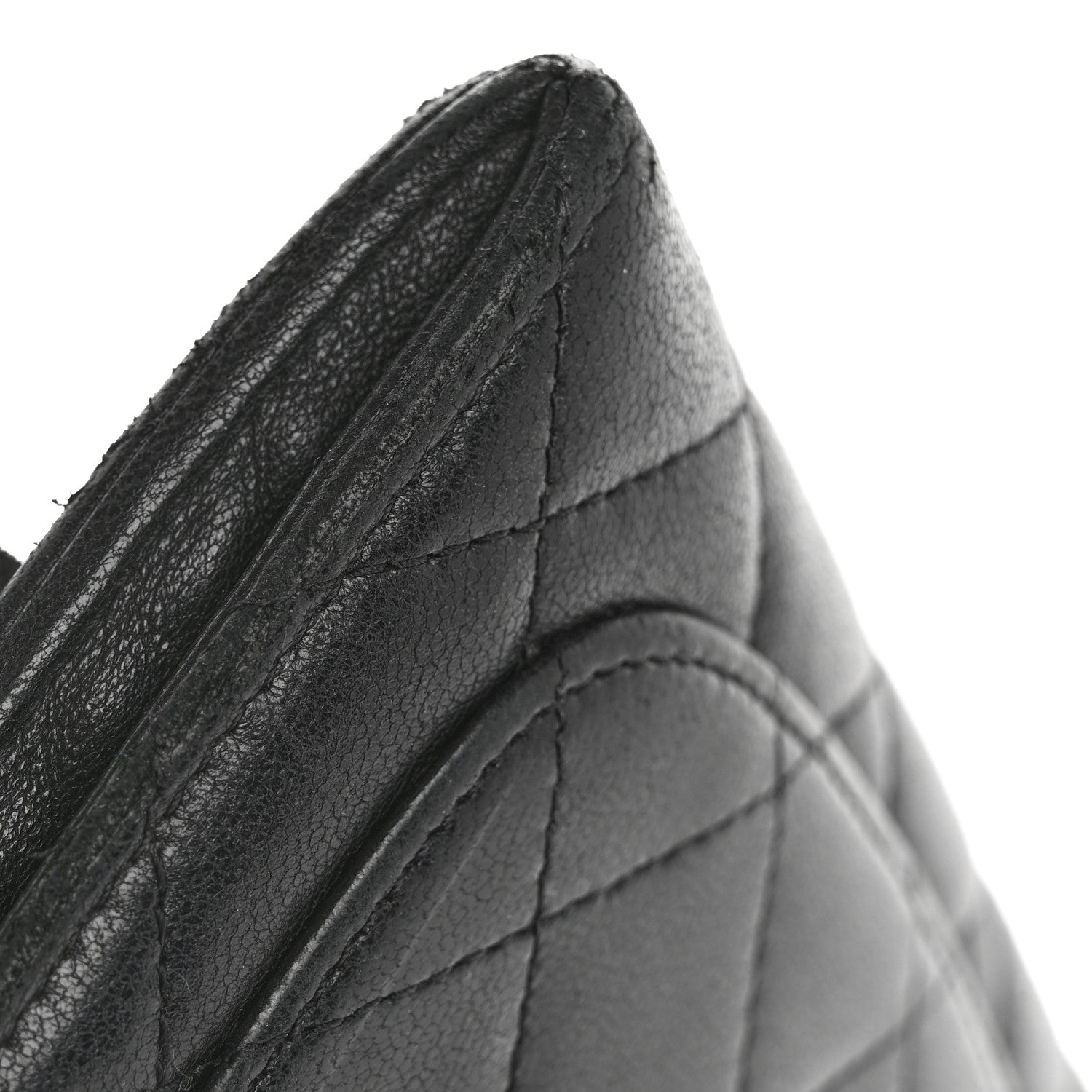 Chanel Lambskin Quilted Medium Flap Wallet Black 12 of 14