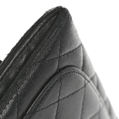 Chanel Lambskin Quilted Medium Flap Wallet Black 12 of 14