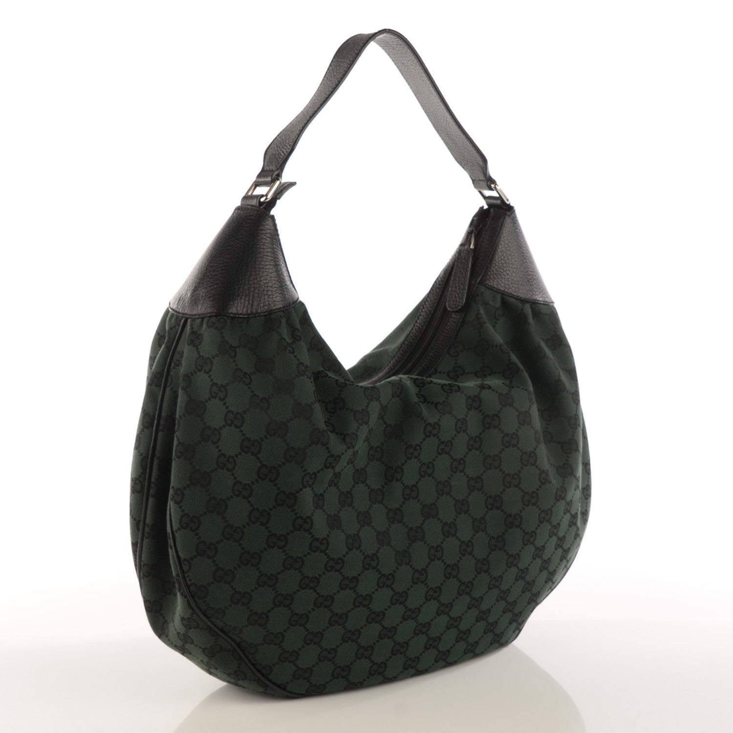 Gucci Monogram Signature Hobo Green 3 of 7