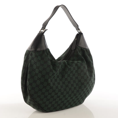 Gucci Monogram Signature Hobo Green 3 of 7