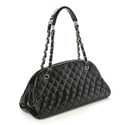 Chanel Patent Quilted Medium Just Mademoiselle Black 3 of 11