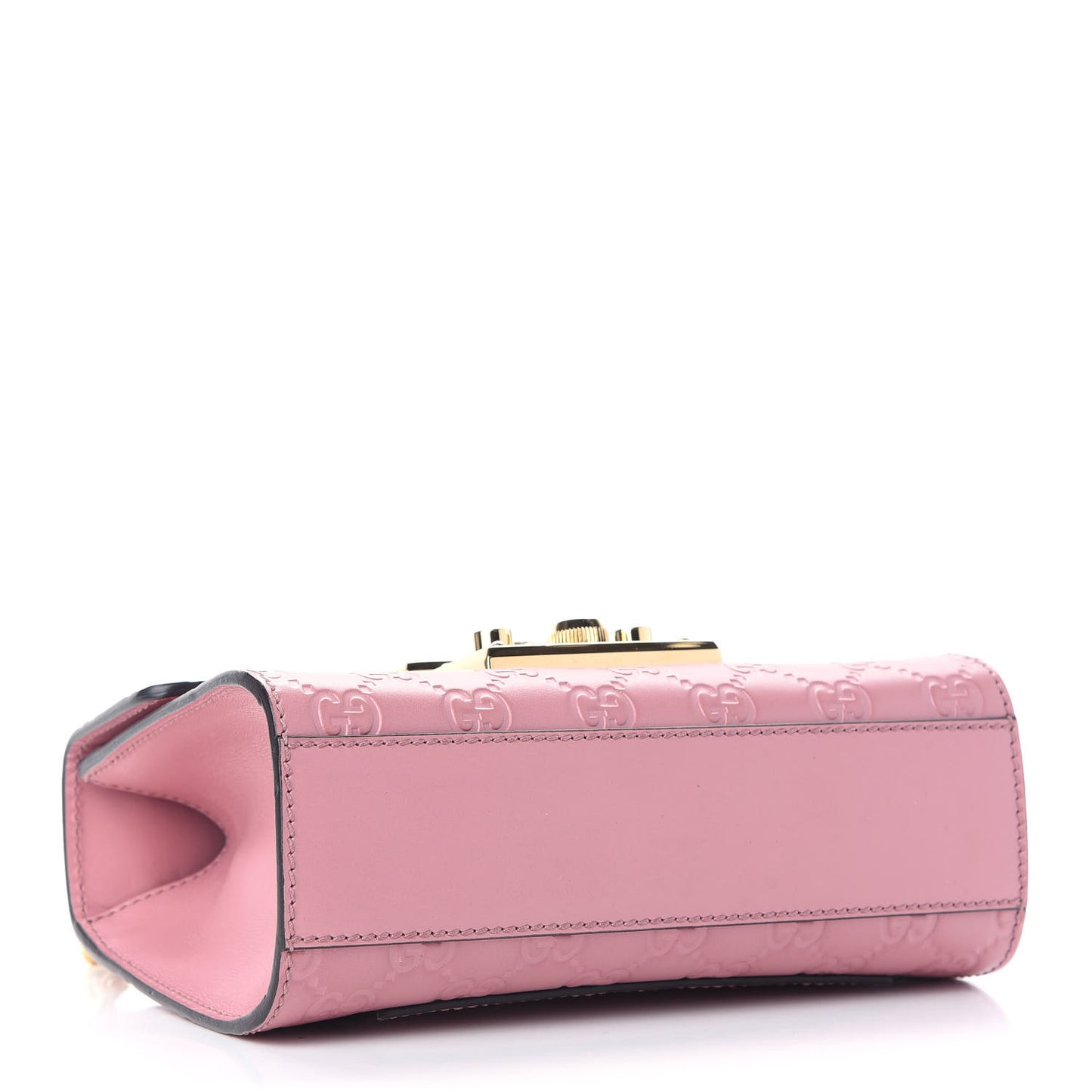 Guccissima Small Padlock Shoulder Bag Rose Baby Candy