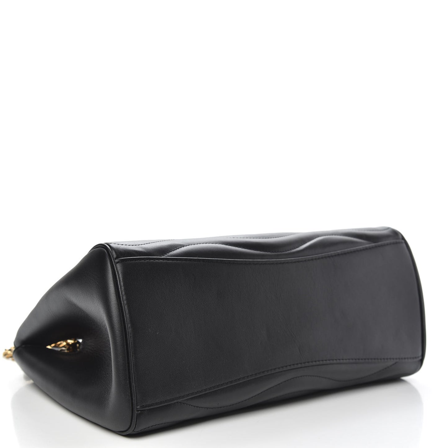 Calfskin New Wave Chain Tote Black