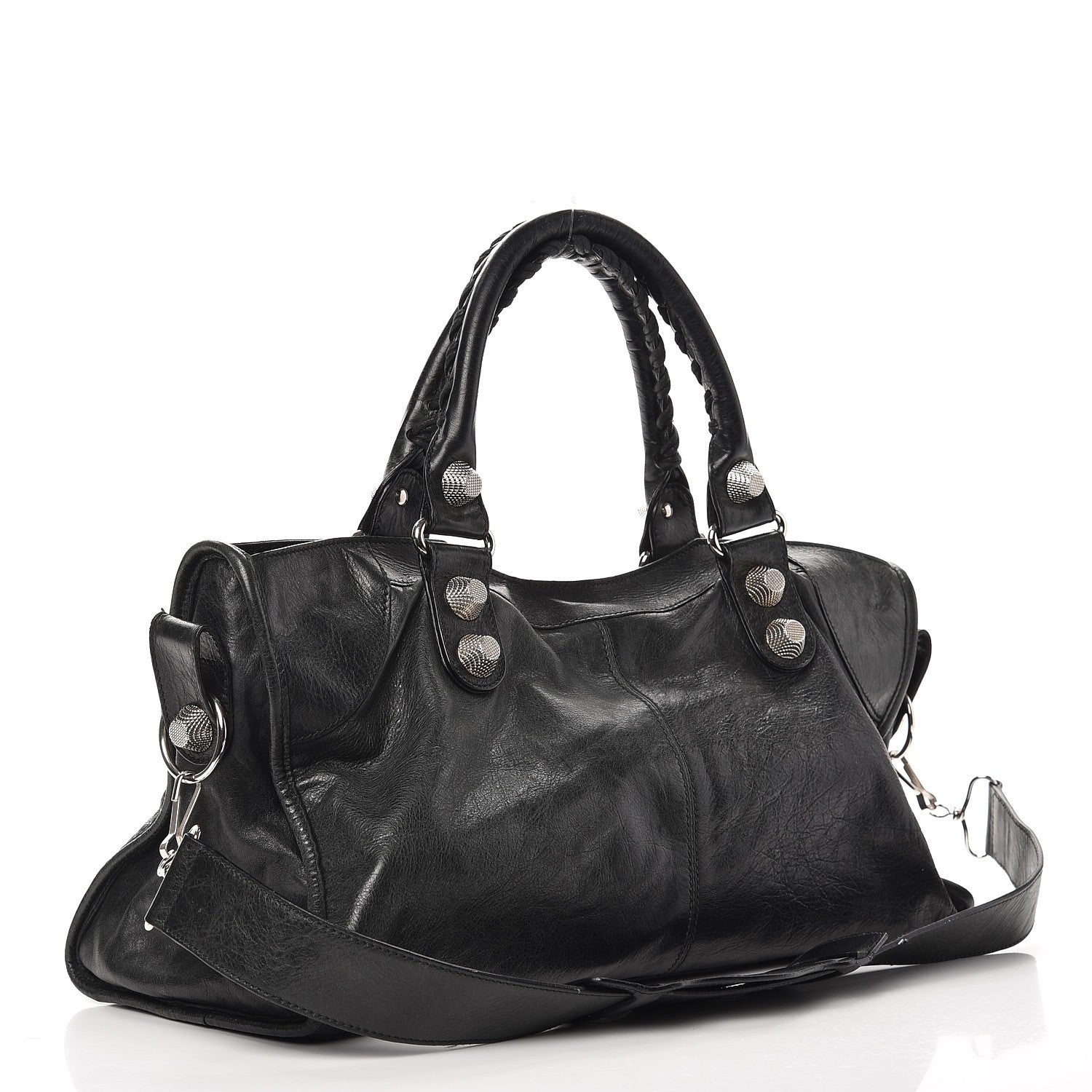 Balenciaga Agneau Giant 21 Silver Hardware Part Time Black 4 of 8