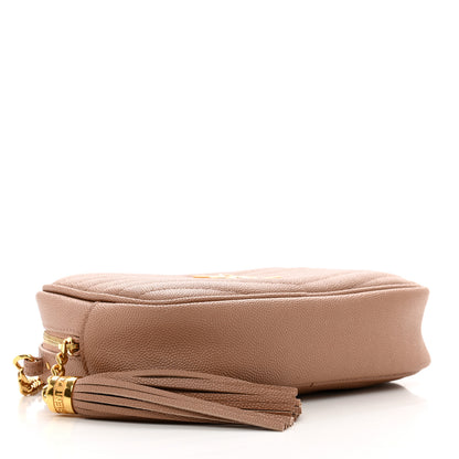 Saint Laurent Grain De Poudre Matelasse Monogram Mini Lou Camera Bag Vintage Peach 4 of 9