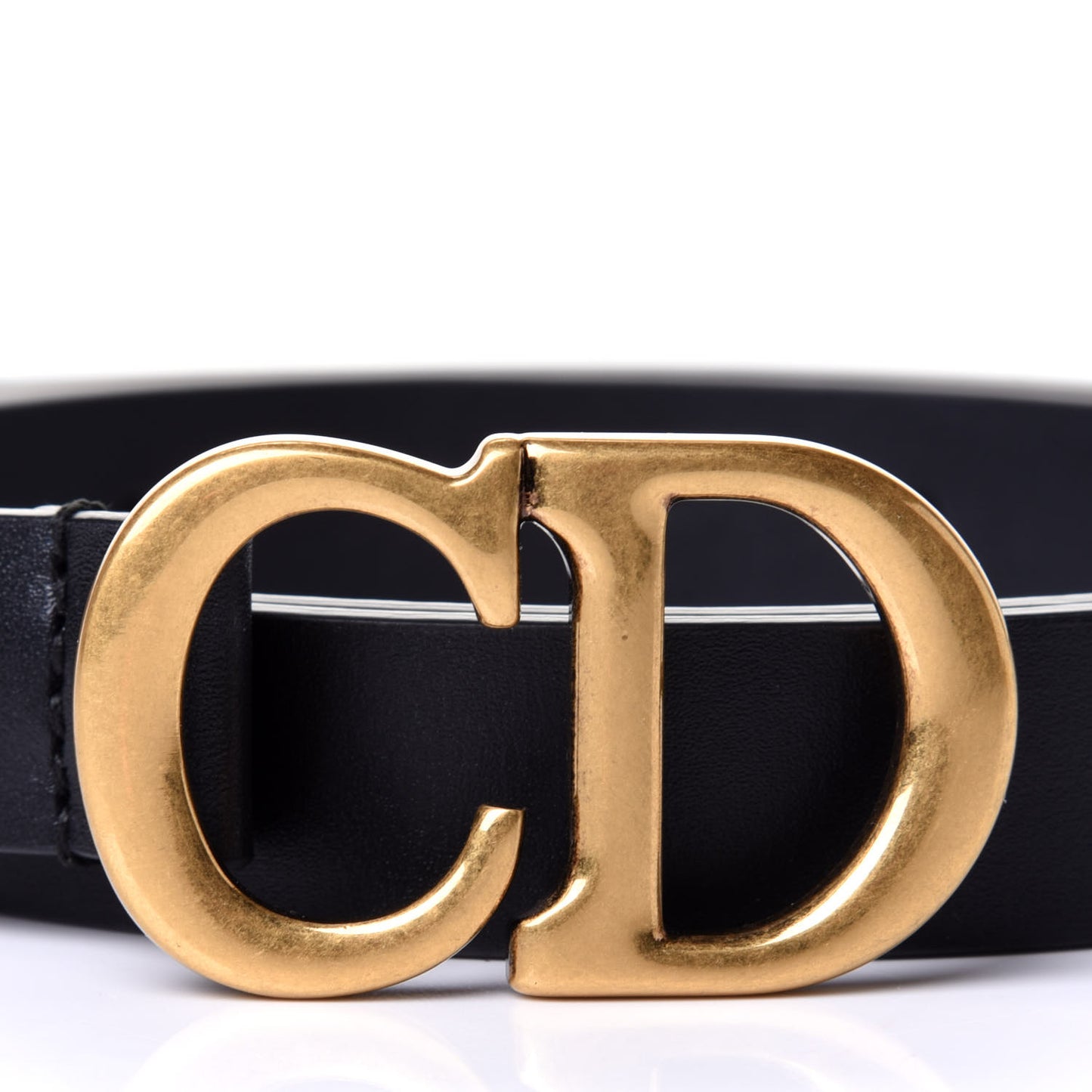 Calfskin Saddle Belt 95 Black