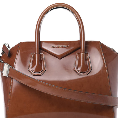 Givenchy Patent Calfskin Small Antigona Brown 7 of 15