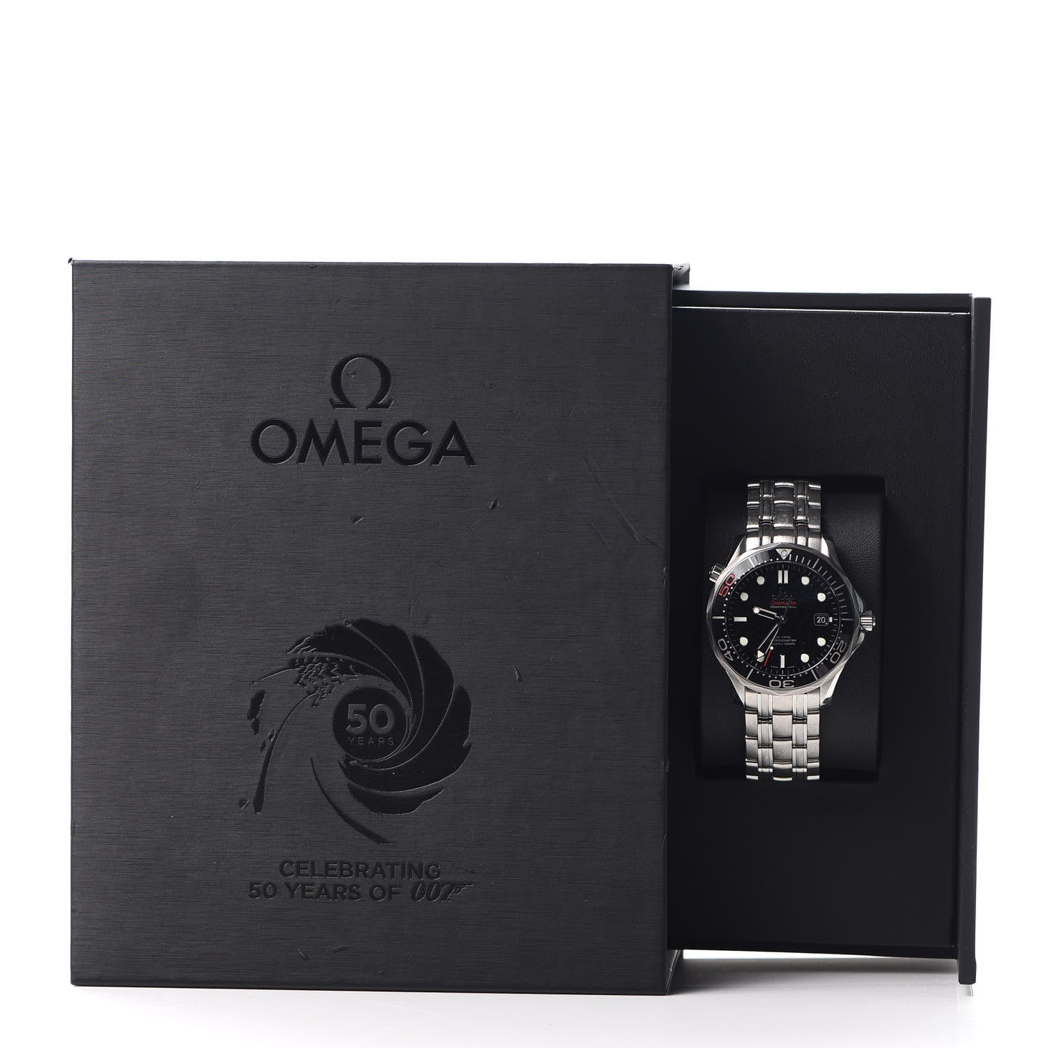 Omega Stainless Steel 41mm Seamaster 007 50th Anniversary Automatic Watch Black 212.30.41.20.01.005 7 of 7