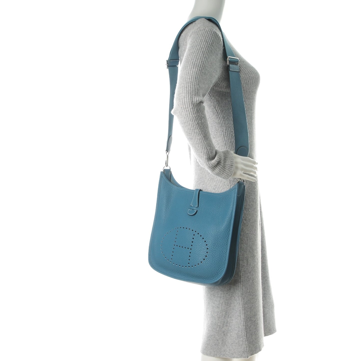 Taurillon Clemence Evelyne III PM Blue Jean