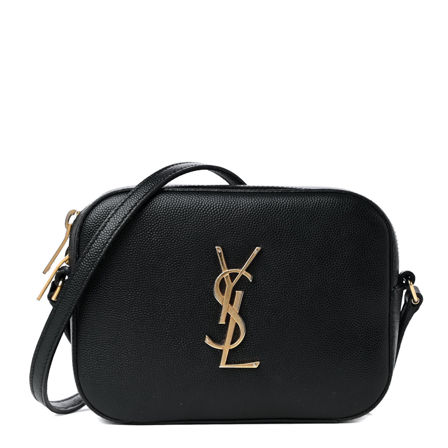 Saint Laurent Grain De Poudre Small Classic Monogram Camera Bag Black 1 of 4