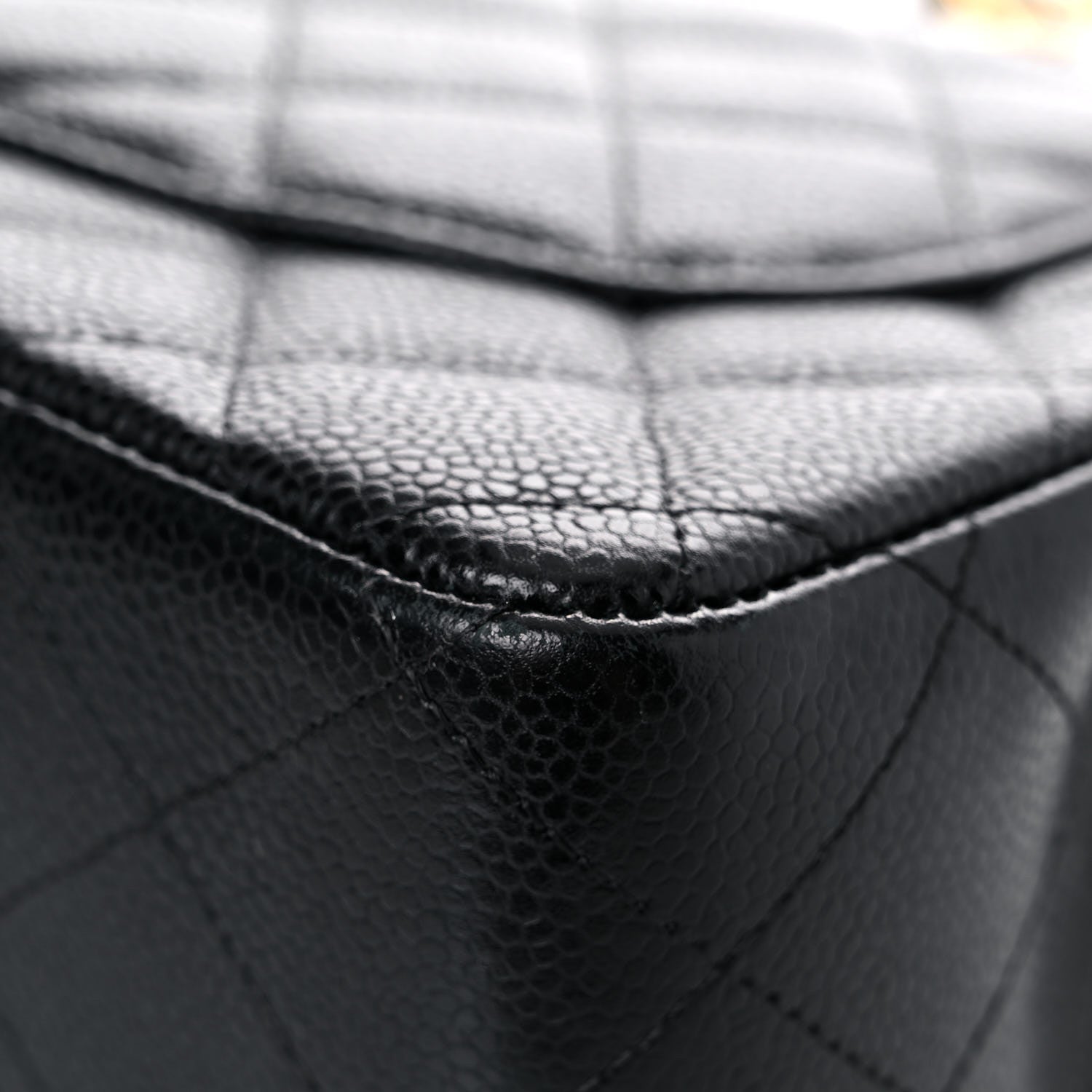 Chanel Caviar Quilted Jumbo Double Flap Black 11 of 17